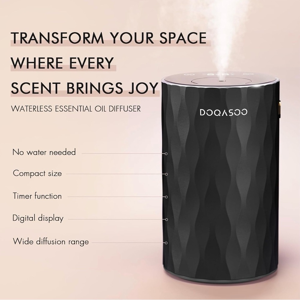 DOQASOO Black Essential Oil Diffuser
